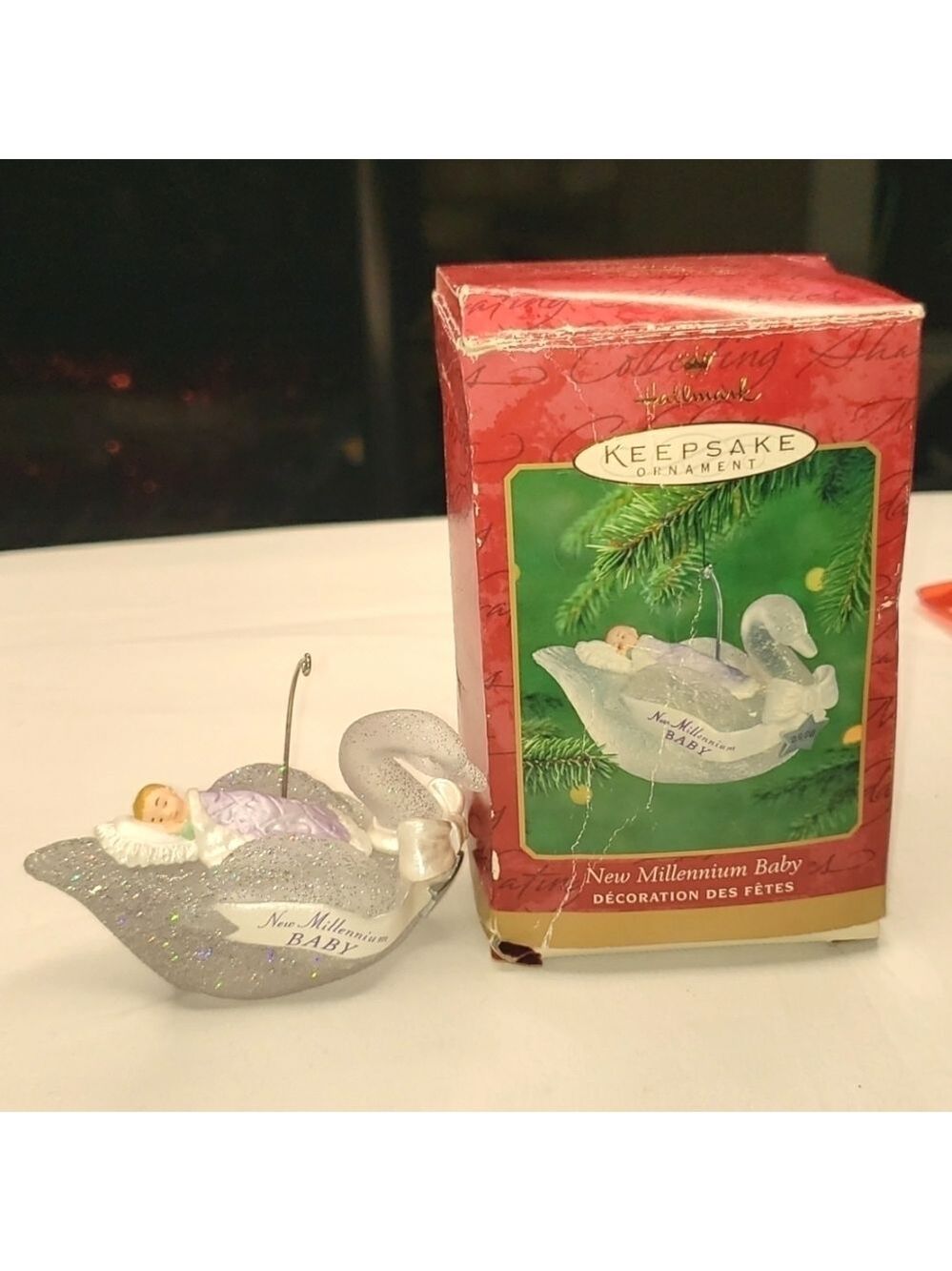 Vintage Hallmark New Millennium baby Christmas ornament in box